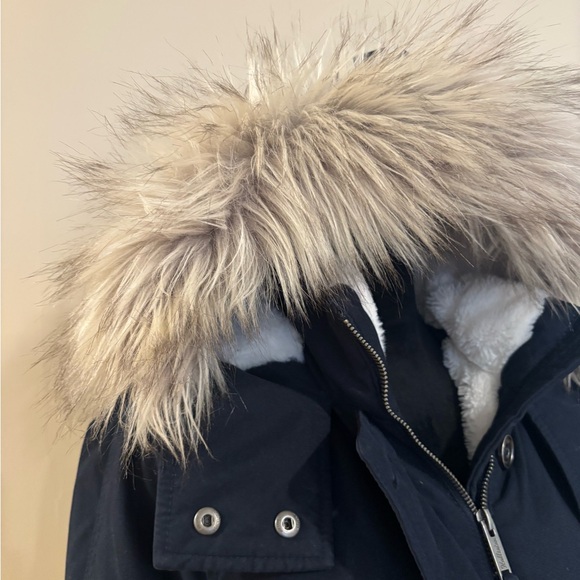 Vintage Hollister Jacket Fur Hood Trim Size Small - Picture 6 of 9
